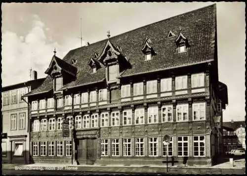 Ansichtskarte Braunschweig Haus zur Hanse - Fotokarte 1962