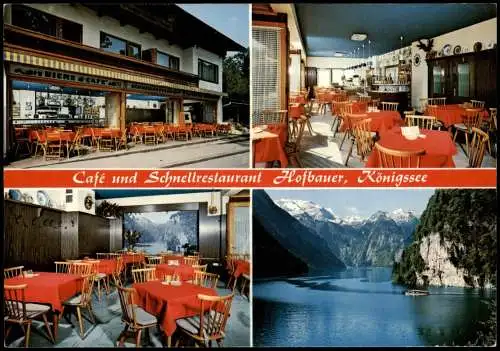 Schönau am Königssee Café und Schnellrestaurant Hofbauer, Königssee 1982