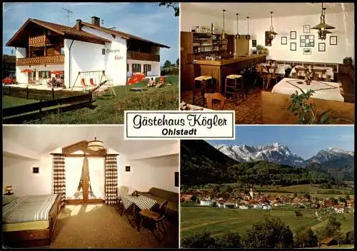 Ansichtskarte Ohlstadt 4 Bild Gästehaus Kögler 1977