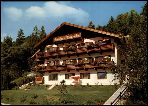 Ansichtskarte Mittenwald Gastehaus Bergzauber 1977