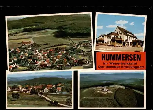 Hummersen WeserberglandLügde Westfalen 4Bild Hotel Lippische Rose Luftbild 1969