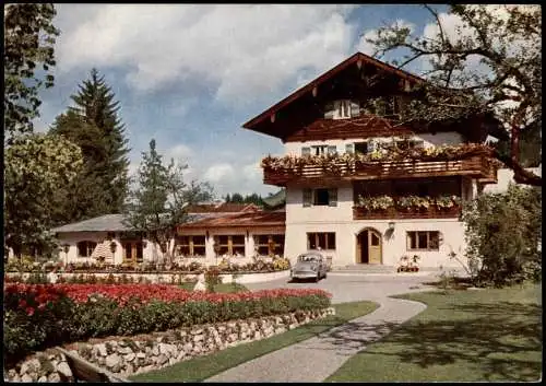 Ansichtskarte Oberammergau Hotel Alois Lang 1958