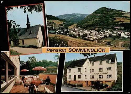 Acht Eifel LK Mayen-Koblenz 4 Bild Pension Sonnenblick Kirche 1976