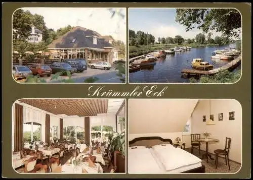 Ansichtskarte Geesthacht 4 Bild Hotel-Restaurant - Café Krümmler Eck 1982