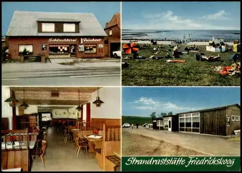 Ansichtskarte Friedrichskoog Schlachterei Feinkost 4 Bild 1978