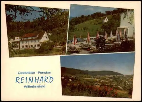 Ansichtskarte Wilhelmsfeld Gaststätte - Pension REINHARD 3 Bild 1962