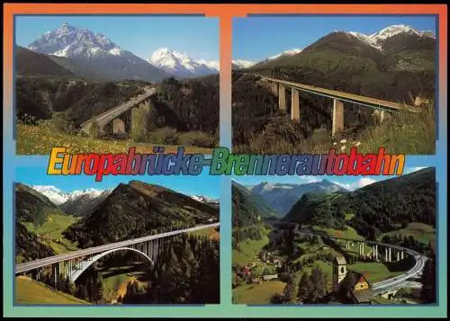 Innsbruck Mehrbildkarte Europabrücke-Brennerautobahn Tirol 2000
