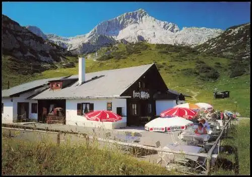 Garmisch-Partenkirchen Berggasthof Hochalme (1705 m) mit Alpspitze 1980