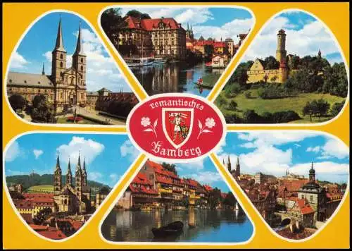 Ansichtskarte Bamberg Mehrbildkarte mit diversen Ortsansichten 1988