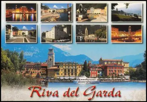 Cartolina Riva del Garda Mehrbildkarte Lago di Garda Gardasee RIVA 1990