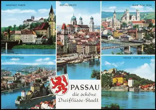 Ansichtskarte Passau Mehrbildkarte "Die schöne Dreiflüsse-Stadt" 1990