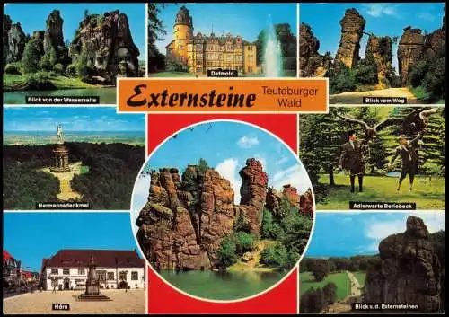 Holzhausen Horn-Bad Meinberg Mehrbildkarte   Externsteine Teutoburger Wald 1993