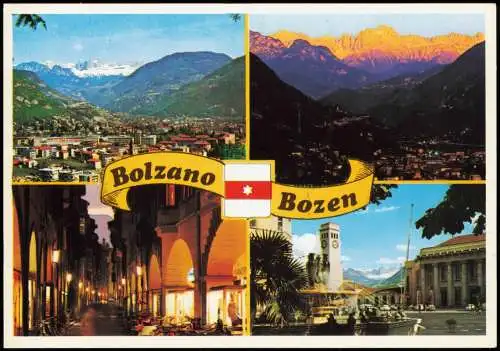 Cartolina Bozen Bolzano Mehrbildkarte Bolzano ALTO ADIGE-SÜDTIROL 1985