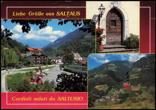 Trentino-Südtirol Mehrbildkarte Ansichten SALTAUS Saltusio 2000
