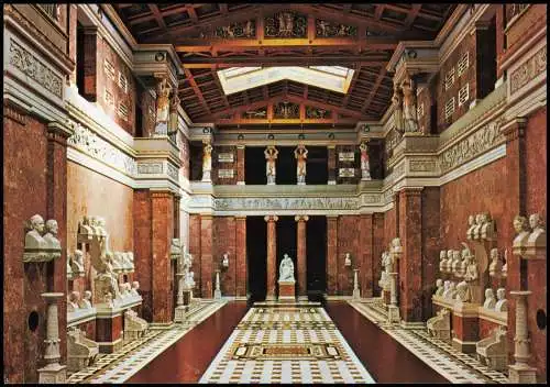 Ansichtskarte Donaustauf Innenansicht Walhalla b. Regensburg 1980