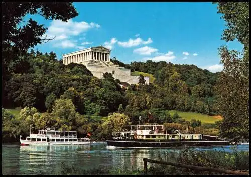 Ansichtskarte Donaustauf Walhalla (Fernansicht Walhalla b. Regensburg) 1980