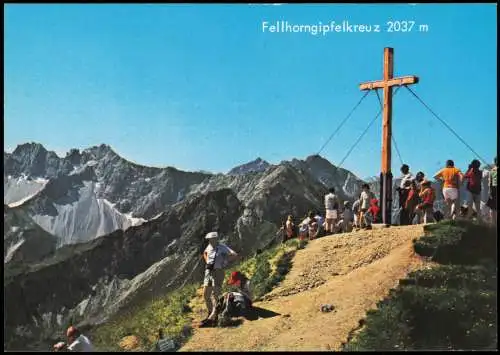 Oberstdorf (Allgäu) Umland-Ansicht Fellhorngipfelkreuz 2037 m 1980