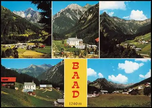 Kleinwalsertal-Mittelberg/Vorarlberg Mehrbildkarte   von BAAD 1980