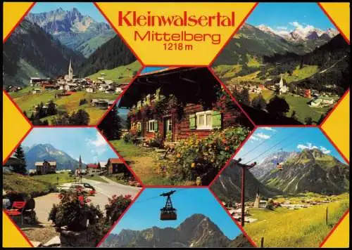 Kleinwalsertal-Mittelberg Vorarlberg Mehrbildkarte   1980