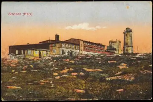 Ansichtskarte Ilsenburg (Harz) Brockenhaus Brocken Stimmungsbild 1926
