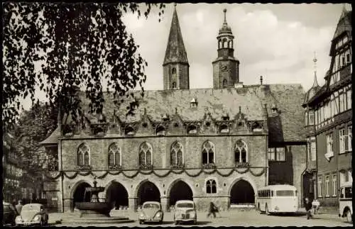 Ansichtskarte Goslar Rathaus 1960