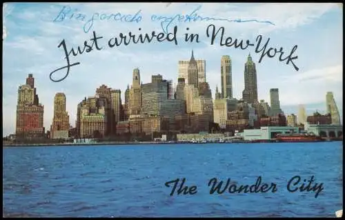 Manhattan New York City Panorama LOWER MANHATTAN GOVERNOR ISLAND, NEW YORK 1969