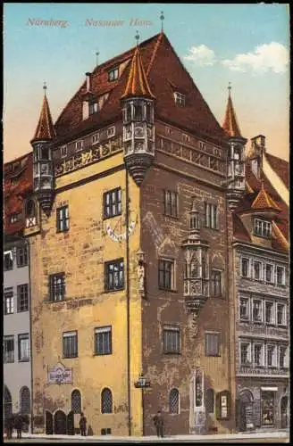 Ansichtskarte Nürnberg Nassauerhaus Gebäude-Ansicht Nassauer Haus 1910