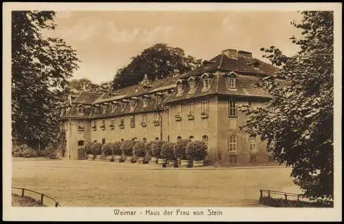 Ansichtskarte Weimar Haus der Frau von Stein 1922