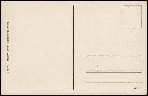 Ansichtskarte Weimar Haus der Frau von Stein 1922
