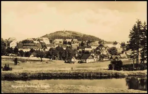 Ansichtskarte Altenberg (Erzgebirge) Blick auf die Stadt - Fotokarte 1963