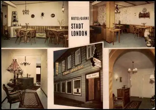 Ansichtskarte Clausthal-Zellerfeld Mehrbild Hotel garni STADT LONDON 1978