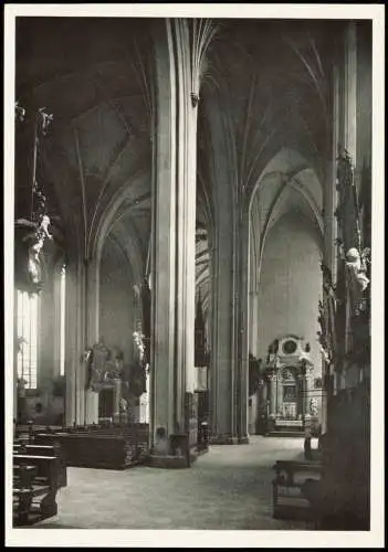 Postcard Breslau Wrocław Kreuzkirche - Innenansicht 1969
