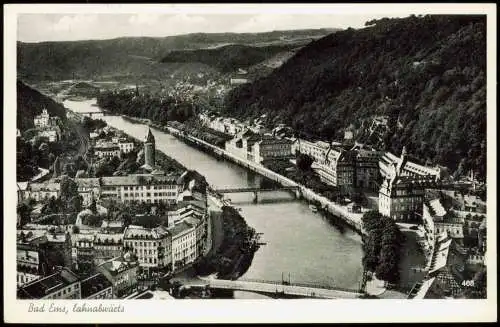 Ansichtskarte Bad Ems Blick auf die Stadt 1954