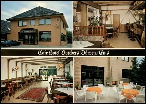 Ansichtskarte Dörpen Cafe Hotel Borchers 1974