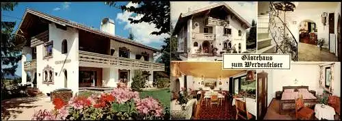 Ansichtskarte Klais-Krün Gästehaus zum Werdenfelser Klappkarte 1978