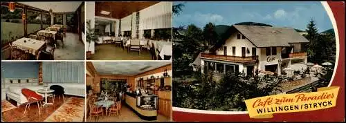 Stryck-Willingen (Upland) Cafe zum Paradies Mehrbild Klappkarte 1978