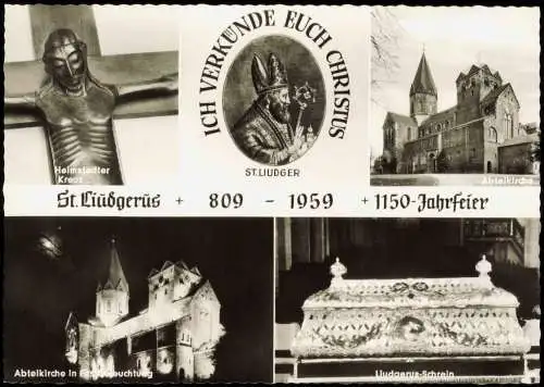 Ansichtskarte Werden (Ruhr)-Essen (Ruhr) 1150-Jahrfeier ST. LIUDGERUS 1959