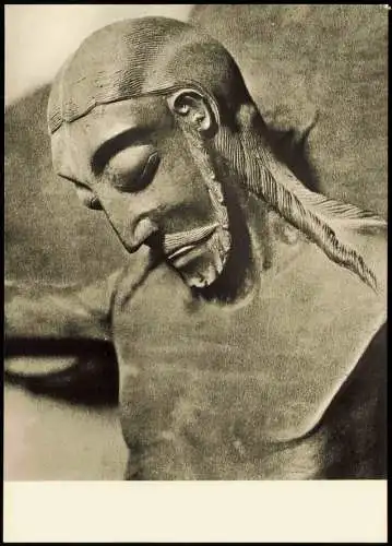 Werden (Ruhr)-Essen (Ruhr) Abteikirche Bronzekruzifix (um 1060) 1959