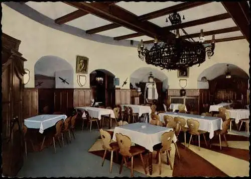 Ansichtskarte Goslar Altdeutsche Gaststätte im Zwinger - Gastraum 1959