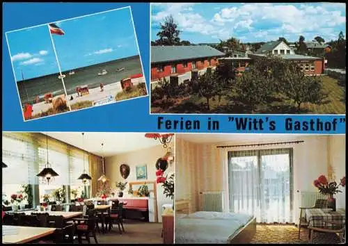 Ansichtskarte Krummbek Witt's Gasthof, Bes. Günter Witt Mehrbild 1985