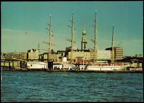 St. Pauli-Hamburg Segelschiff SEA CLOUD An den Landungsbrücken 1982