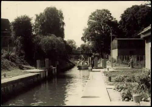 Strasen Priepert-Wesenberg Mecklenburg  Schleuse Strasen zur DDR-Zeit 1978