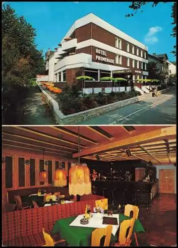 Ansichtskarte Bad Steben Hotel Pension - Café Promenade 1975