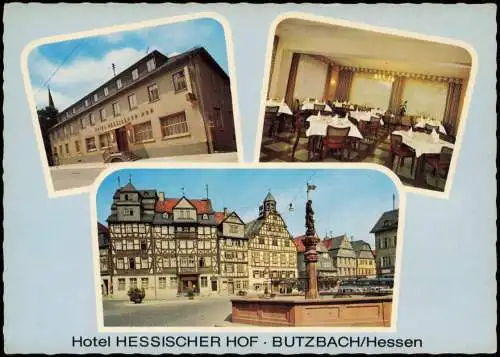 Ansichtskarte Butzbach Mehrbildkarte Hotel Hessischer Hof 1966