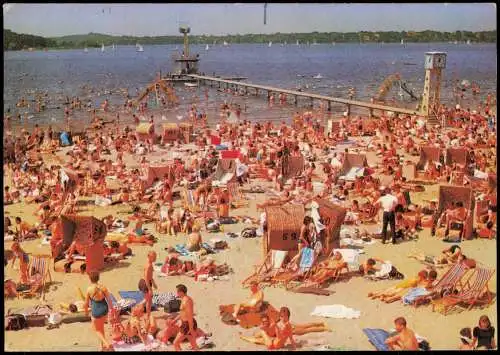Ansichtskarte Wannsee-Berlin Strandbad Wannsee belbt Wasserrutsche 1979