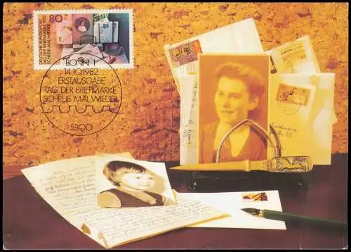 Ansichtskarte  Sonderkarte Tag der Briefmarke 1982