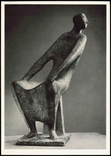 Rückblickender Plastik von Herbert Volwahsen Schlesien Heimatkalender 1968