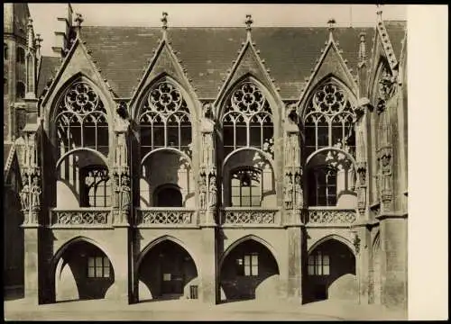Ansichtskarte Braunschweig Altstadtrathaus Seitenansicht - Fotokarte 1968