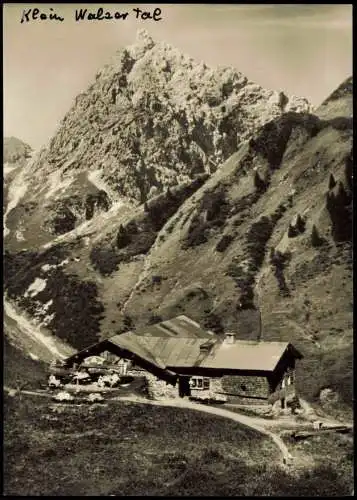 Kleinwalsertal-Mittelberg/Vorarlberg Hintere Gemstelalpe 1320 m Fotokarte 1940