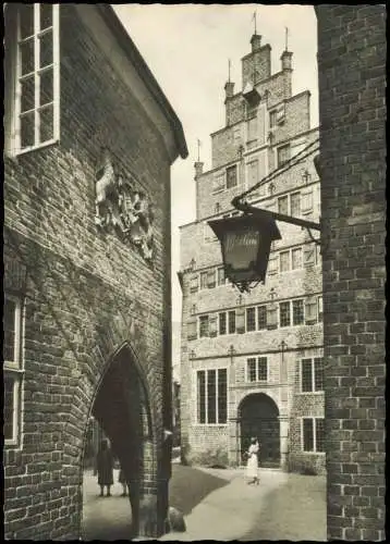 Ansichtskarte Bremen Böttcherstraße Roseliushaus 1960